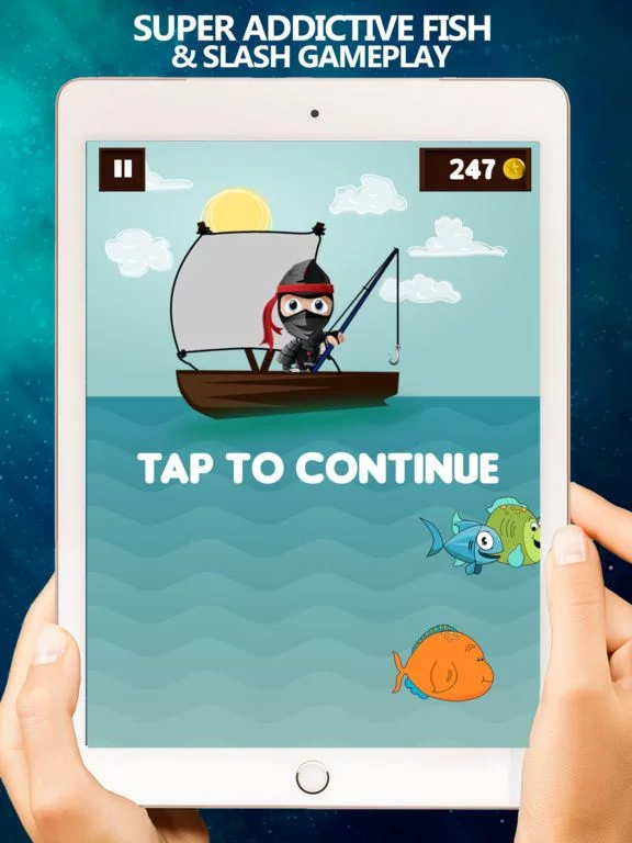 Изображение игры: Ultimate FishingNinja Wild Catch Endless Game