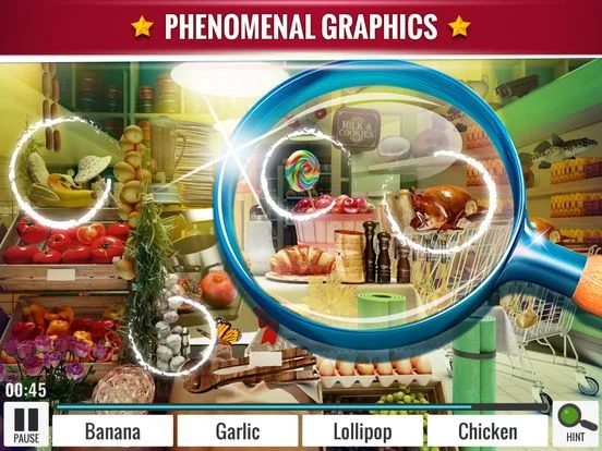 Изображение игры: Hidden Objects Grocery Store – Find the Secret Object in a Supermarket