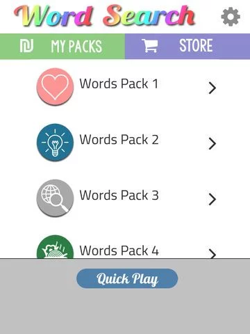 Изображение игры: Word Search Colorful Puzzle