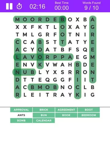 Изображение игры: Word Search Colorful Puzzle