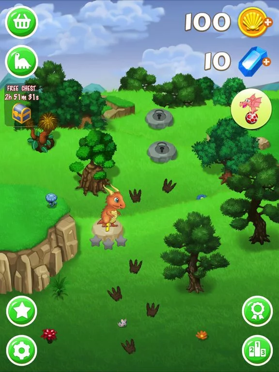 Изображение игры: Dino Eggs Pop Saga