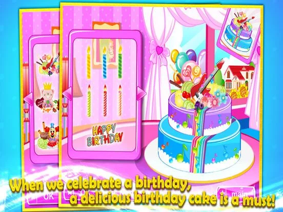 Изображение игры: Baby Game-Birthday cake decoration 1