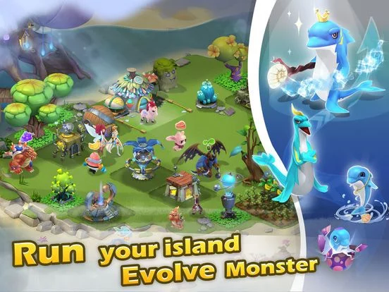 Изображение игры: Dragon Island - Dragons Battle City Builder Game