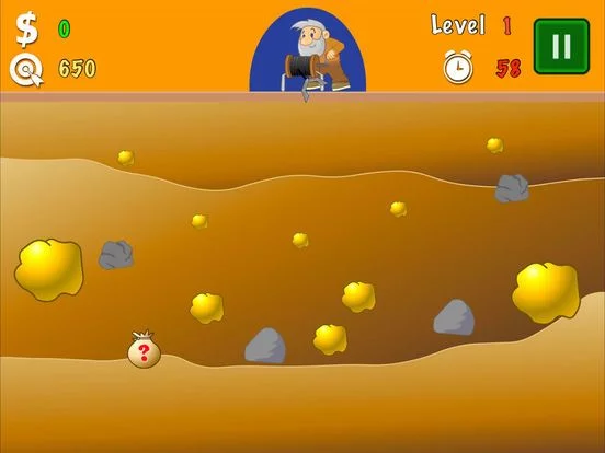 Изображение игры: Gold Miner Classic 2018
