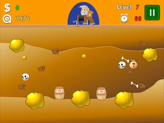 Изображение игры: Gold Miner Classic 2018
