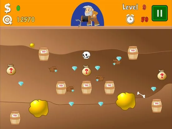 Изображение игры: Gold Miner Classic 2018