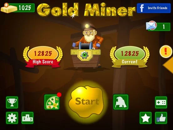 Изображение игры: Gold Miner Classic 2018