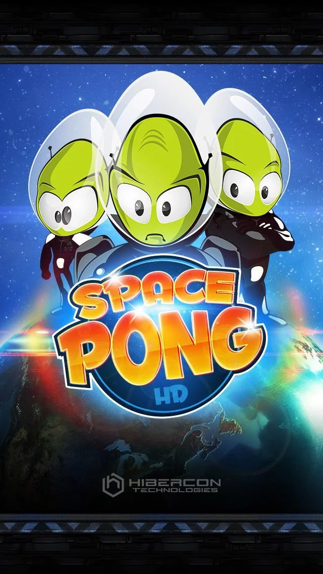 Изображение игры: Space Pong HD is a free ping pong game for two that is staged in space, the game about aliens, multiplayer, Arkanoid ping pong; you can play air hockey or tennis for free
