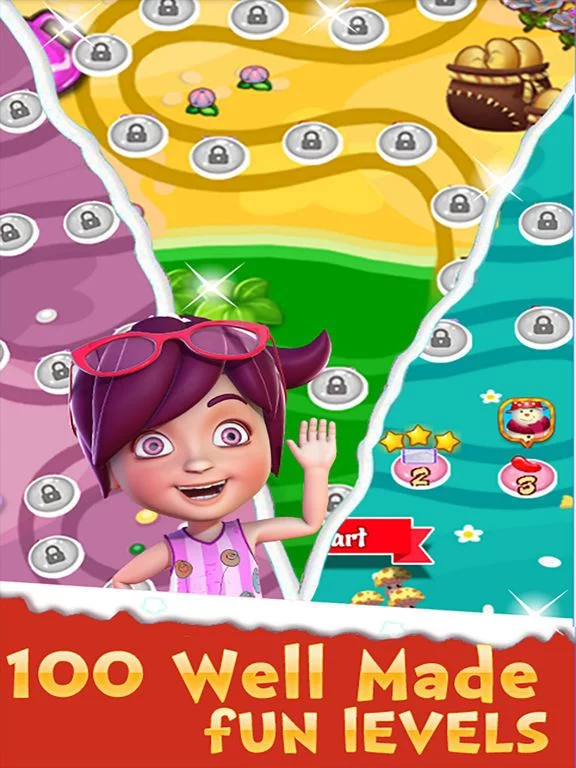 Изображение игры: Sweet Charm of Cream Cakes Match 3 Free Game