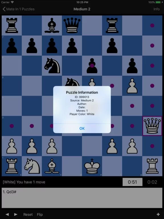 Изображение игры: Mate in 1 Puzzles