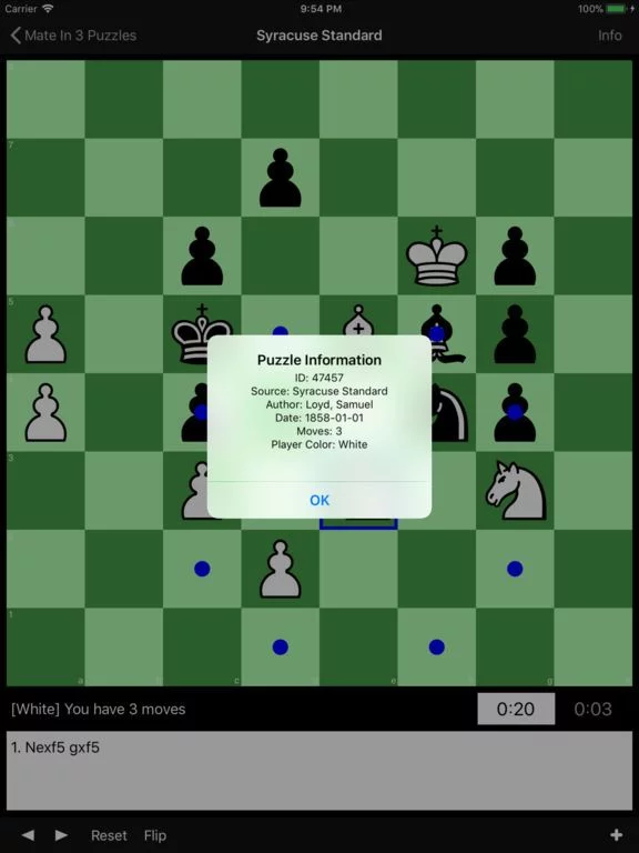 Изображение игры: Mate in 3 Puzzles