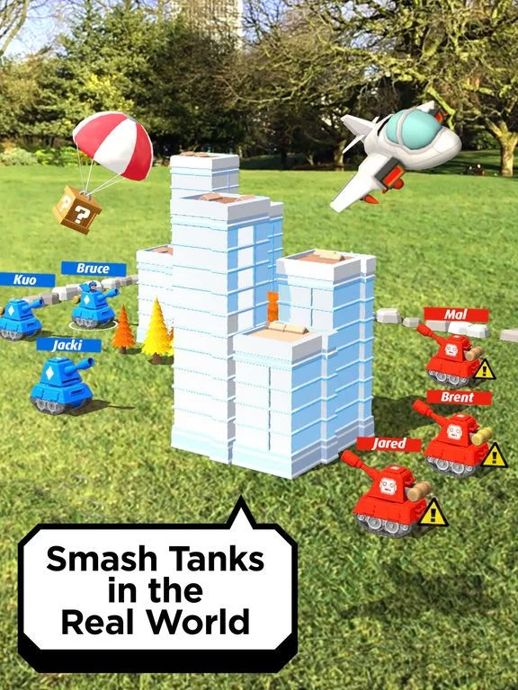 Изображение игры: AR Smash Tanks!