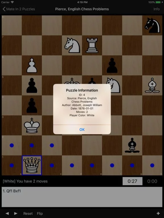 Изображение игры: Mate in 2 Puzzles
