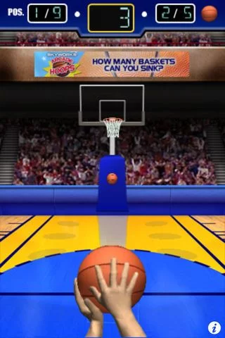 Изображение игры: 3 Point Hoops Basketball