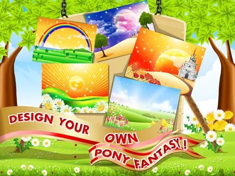 Изображение игры: A Magic Pet Pony Horse World - Dress Up Your Cute Little Pony Free