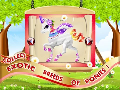 Изображение игры: A Magic Pet Pony Horse World - Dress Up Your Cute Little Pony Free