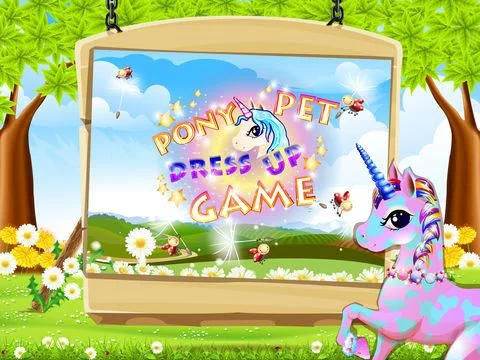 Изображение игры: A Magic Pet Pony Horse World - Dress Up Your Cute Little Pony Free
