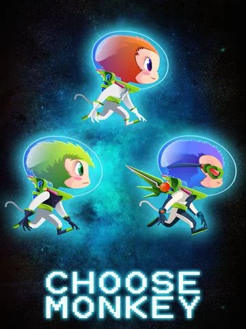 Изображение игры: A Space Monkey Run by Uber Zany