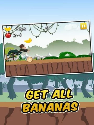 Изображение игры: Banana Monkey Run - Crazy Spider Jump Minion Fun Rush