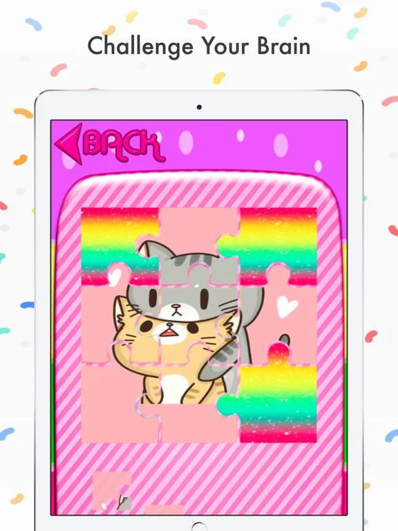 Изображение игры: Cat and Kitten Jigsaw Puzzles
