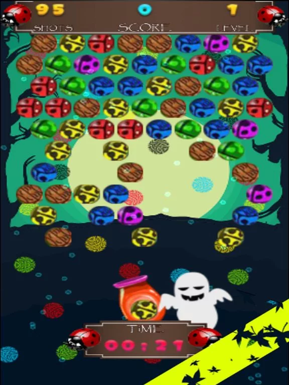 Изображение игры: Ladybugs Bubble Shooter