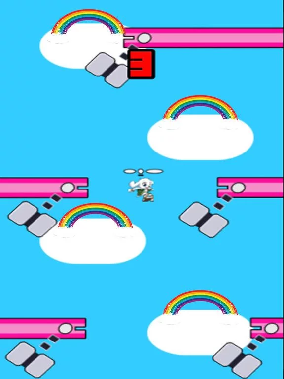 Изображение игры: The Copters Rabbit Swing Adventure