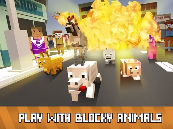 Изображение игры: Blocky Pig Simulator 3D - Pig survival