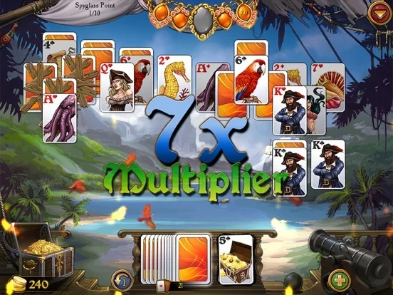 Изображение игры: Seven Seas Solitaire HD