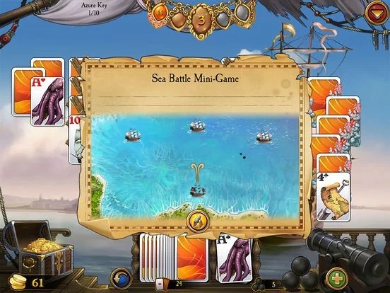 Изображение игры: Seven Seas Solitaire HD
