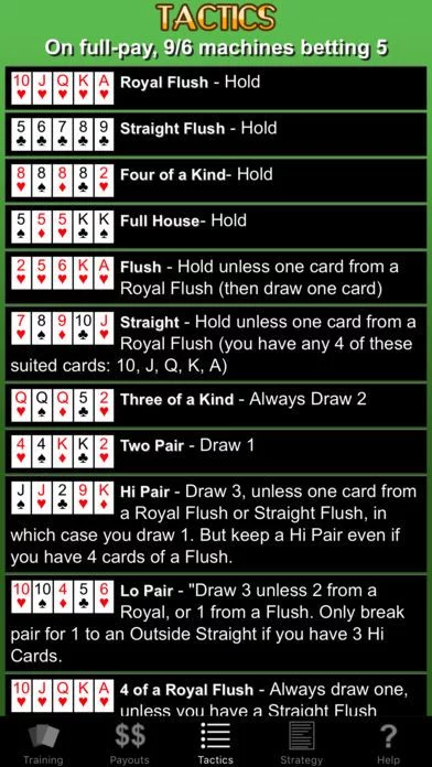 Изображение игры: Video Poker Trainer - Jacks or Better