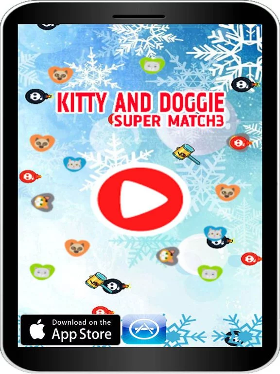 Изображение игры: Kitty Doggy Puzzle Match