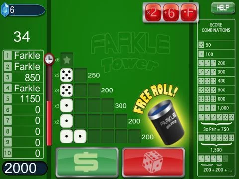 Изображение игры: Farkle Tower