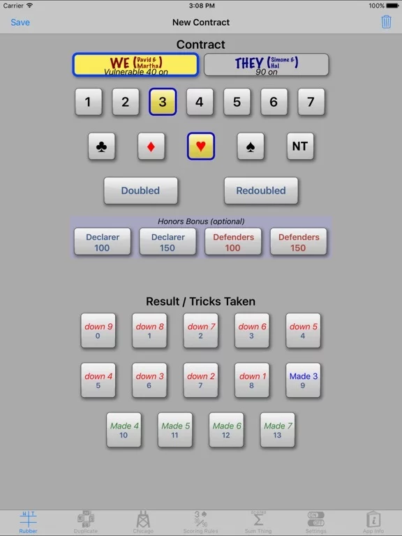 Изображение игры: Bridge Scorepad