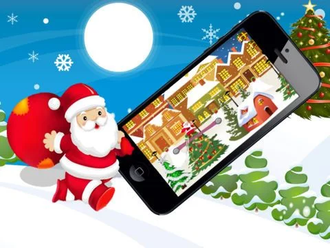 Изображение игры: Santa Flight - Catch The Gifts