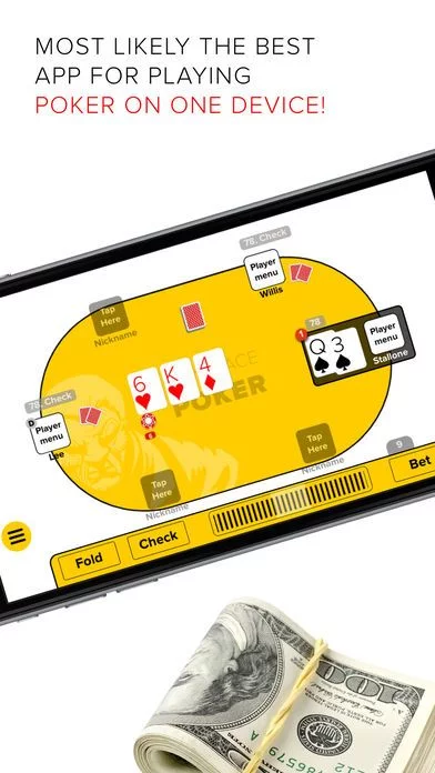 Изображение игры: Anyplace Poker Offline. Texas Holdem with friends
