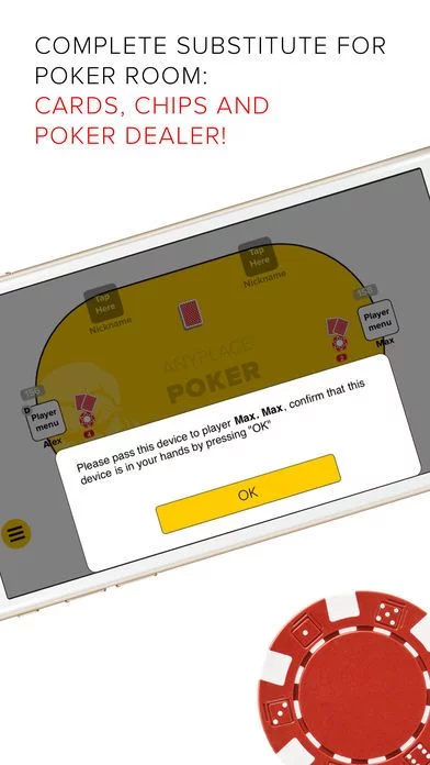 Изображение игры: Anyplace Poker Offline. Texas Holdem with friends