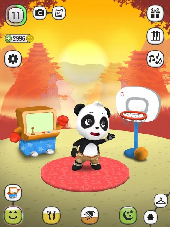 Изображение игры: My Talking Panda - Virtual Pet