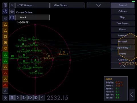 Изображение игры: Tactical Space Command Lite