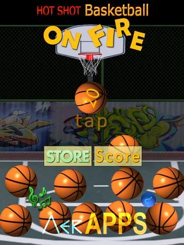 Изображение игры: Hot Shot BBALL - On Fire