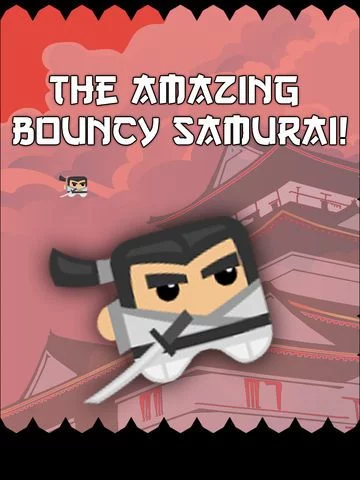 Изображение игры: Bouncy Samurai - Tap to Make Him Bounce, Fight Time and Don't Touch the Ninja Shadow Spikes