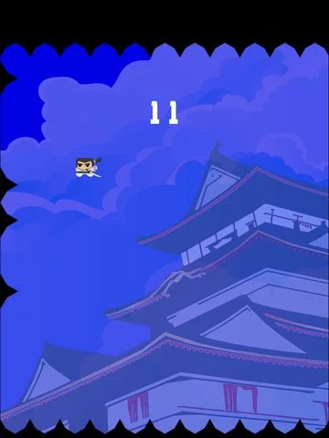 Изображение игры: Bouncy Samurai - Tap to Make Him Bounce, Fight Time and Don't Touch the Ninja Shadow Spikes