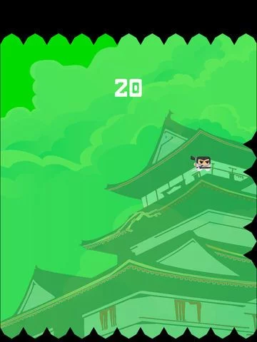 Изображение игры: Bouncy Samurai - Tap to Make Him Bounce, Fight Time and Don't Touch the Ninja Shadow Spikes