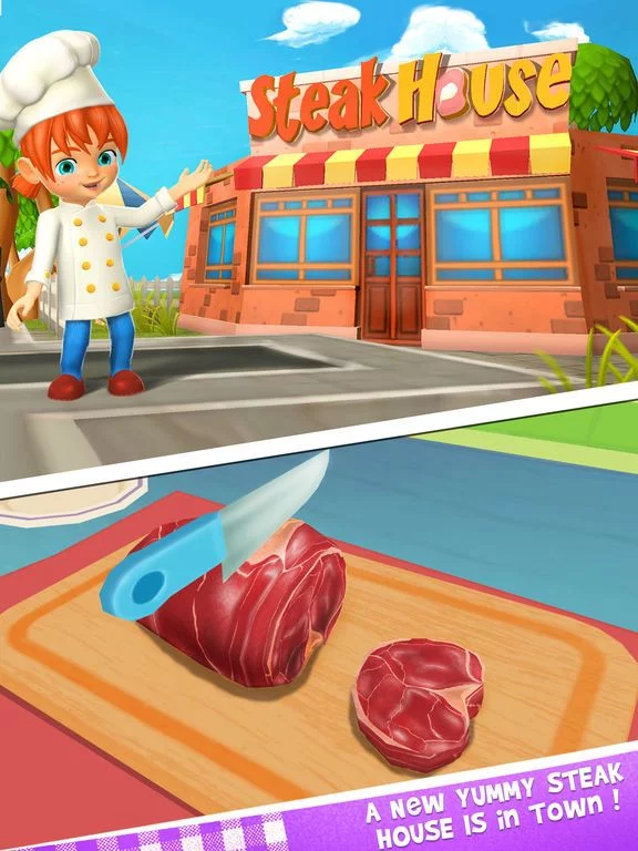 Изображение игры: Steak Maker - Food Street Chef