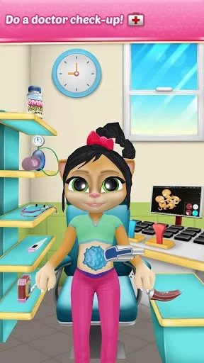 Изображение игры: Pregnant Talking Cat Emma