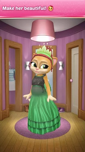 Изображение игры: Pregnant Talking Cat Emma