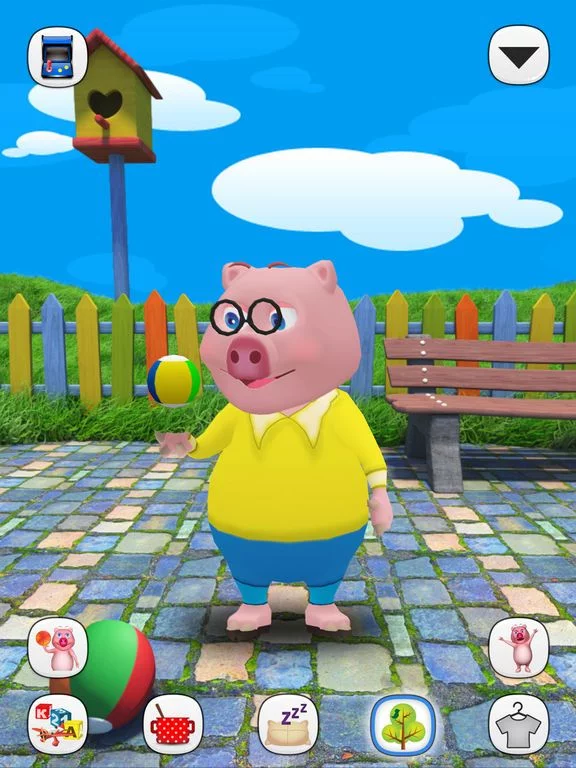 Изображение игры: My Virtual Pet Pig Oinky