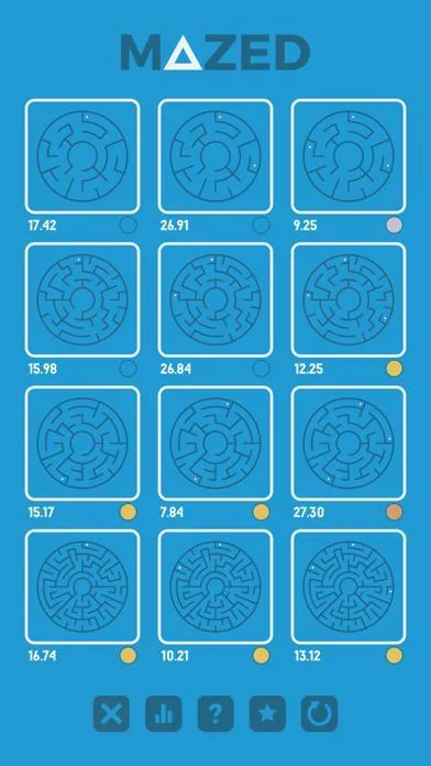 Изображение игры: Mazed - 2D Labyrinth Tilt Game