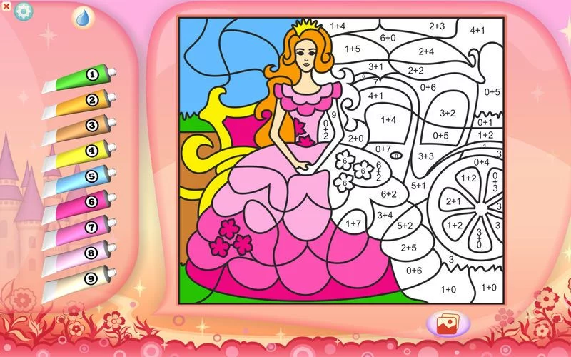 Изображение игры: Color by Numbers - Princesses - Free