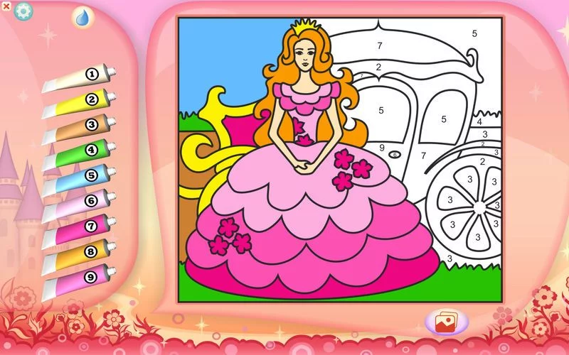 Изображение игры: Color by Numbers - Princesses - Free