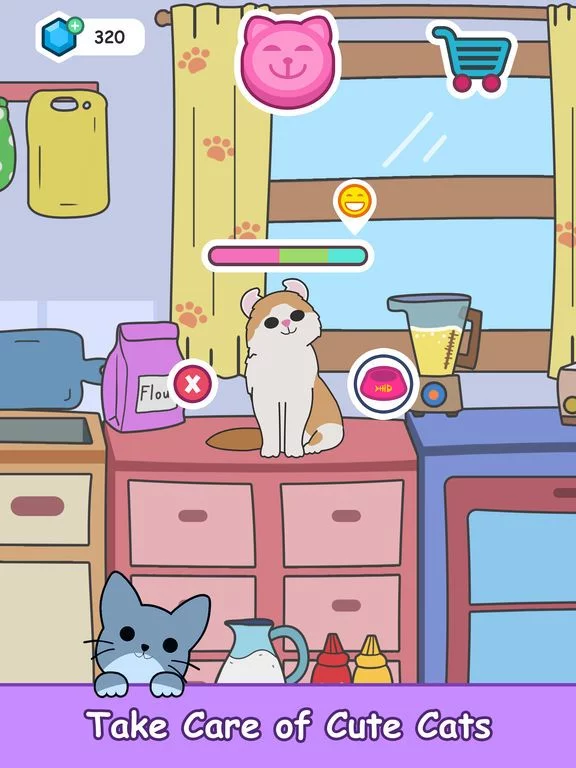 Изображение игры: Cats Tower - Merge Kittens!